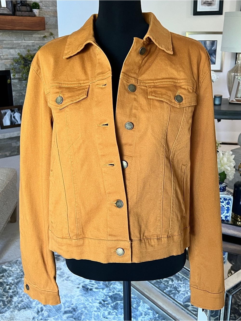 NWT Bagatelle Mustard Yellow Cotton Jean Jacket